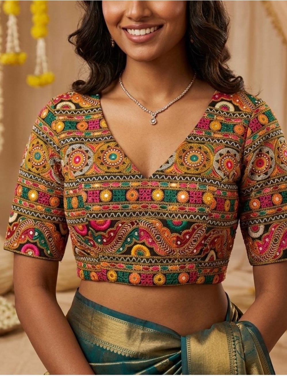 India Heavy Ornamented Designer Wedding Blouse